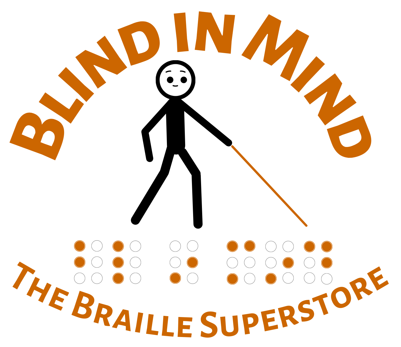 Image displays The Braille Superstore logo on a white background.